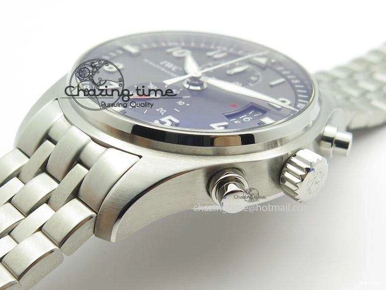 MIROTIME 0413 Pilot Spitfire Chrono ZF Best Edition Gray Dial On SS Bracelet A WrinkleFree 7357